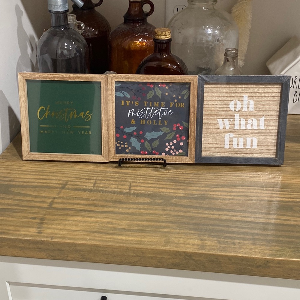 Target BP 2022 Christmas 3-Pack Wood Sign